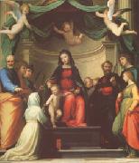 Fra Bartolommeo The Mystic Marriage of st Catherine of Siena,with Eight Saints (mk05) china oil painting reproduction